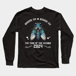Cicada Lover Brood XIX Brood XIII Year Of The Cicada 2024 Long Sleeve T-Shirt